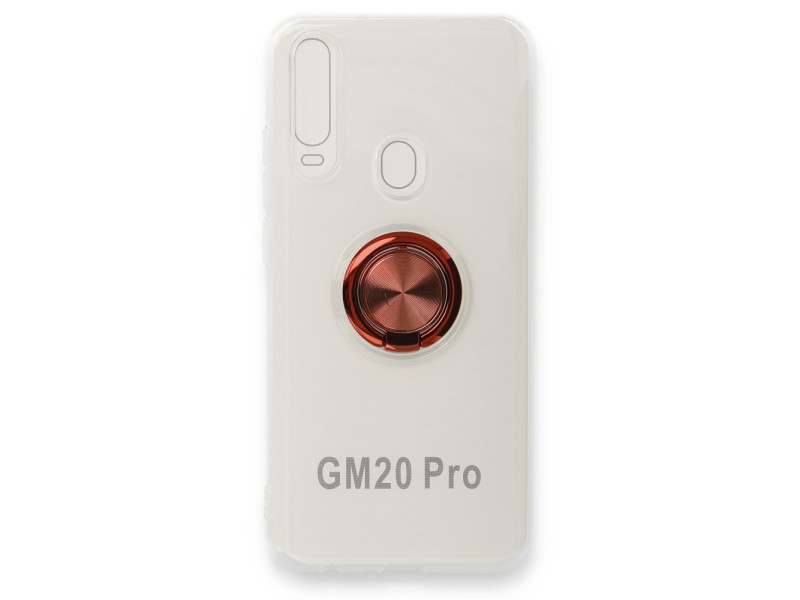 Newface General Mobile GM 20 Pro Kılıf Gros Yüzüklü Silikon - Kırmızı