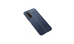 Newface Huawei P Smart 2021 Kılıf Focus Derili Silikon - Lacivert