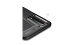 Newface Huawei P Smart 2021 Kılıf Focus Derili Silikon - Siyah