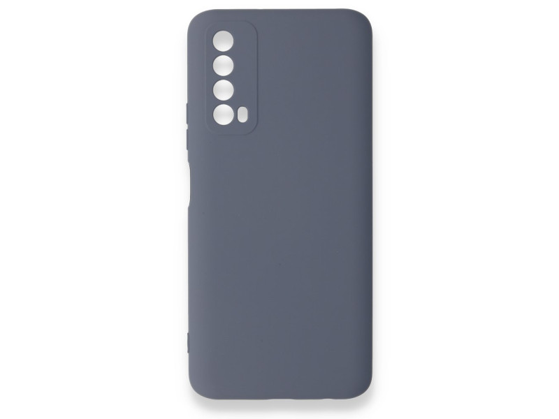 Newface Huawei P Smart 2021 Kılıf Nano içi Kadife Silikon - Gri