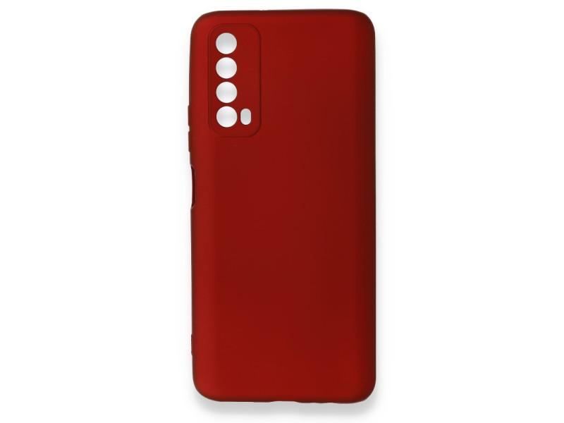 Newface Huawei P Smart 2021 Kılıf First Silikon - Bordo