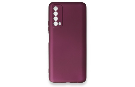 Newface Huawei P Smart 2021 Kılıf First Silikon - Mürdüm