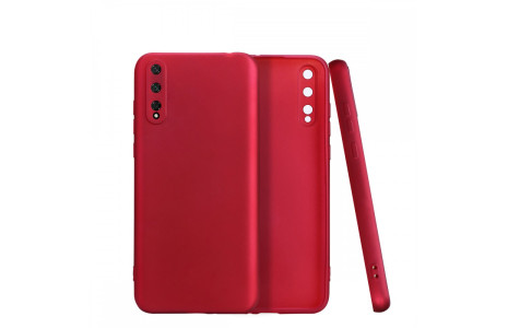 Newface Huawei P Smart S Kılıf First Silikon - Bordo