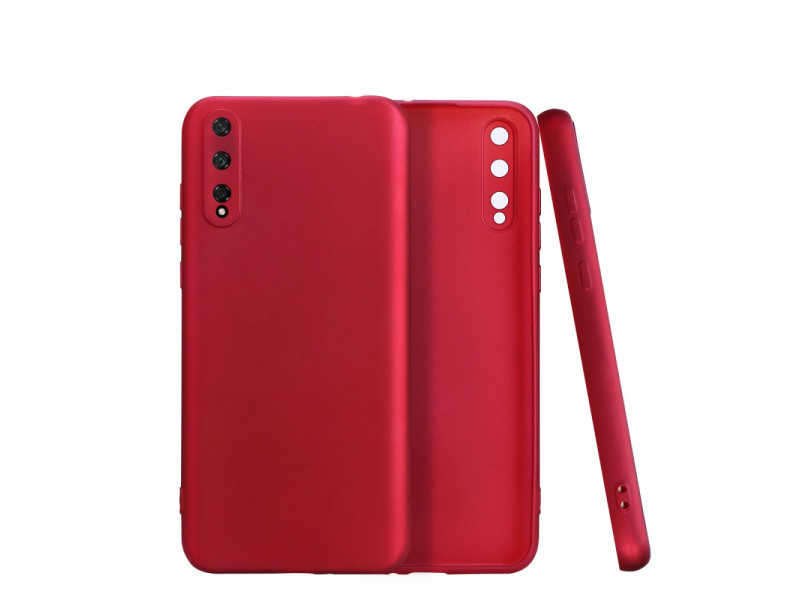 Newface Huawei P Smart S Kılıf First Silikon - Bordo