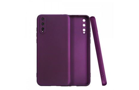 Newface Huawei P Smart S Kılıf First Silikon - Mürdüm
