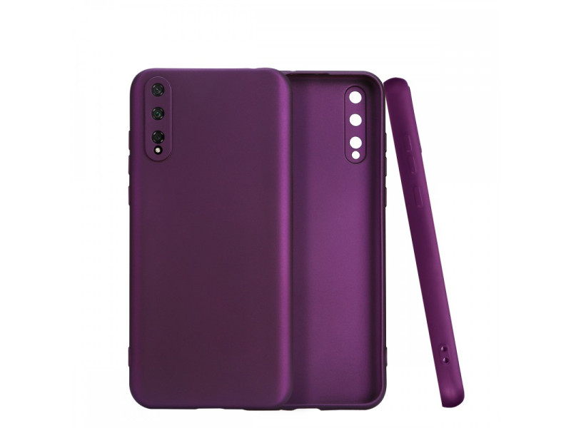Newface Huawei P Smart S Kılıf First Silikon - Mürdüm
