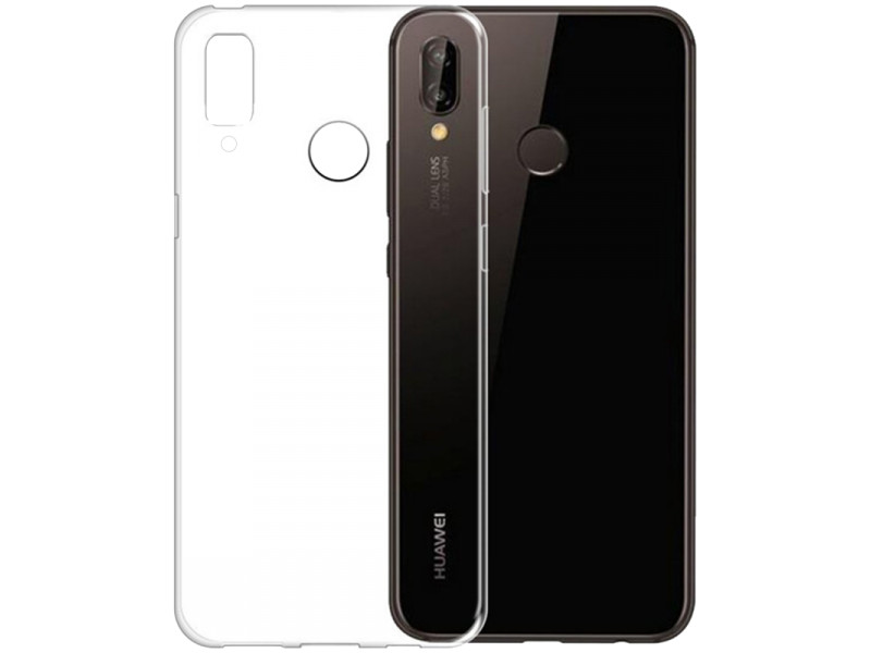 Newface Huawei P20 Lite Kılıf Lüx Şeffaf Silikon