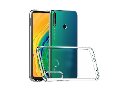 Newface Huawei P40 Lite E Kılıf Lüx Şeffaf Silikon - Şeffaf