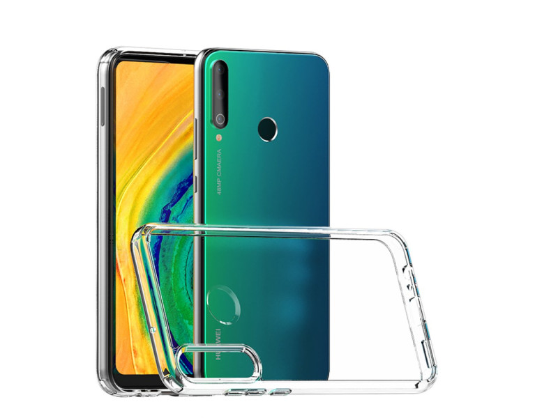 Newface Huawei P40 Lite E Kılıf Lüx Şeffaf Silikon - Şeffaf