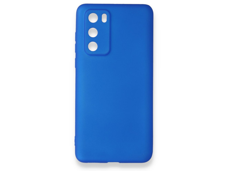 Newface Huawei P40 Kılıf First Silikon - Mavi
