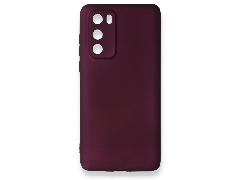 Newface Huawei P40 Kılıf First Silikon - Mürdüm