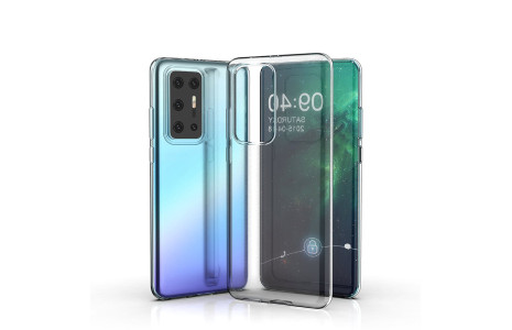 Newface Huawei P40 Pro Kılıf Lüx Şeffaf Silikon - Şeffaf