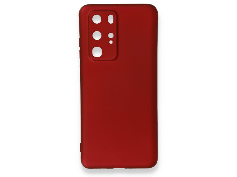 Newface Huawei P40 Pro Kılıf First Silikon - Bordo