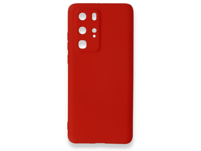Newface Huawei P40 Pro Kılıf First Silikon - Kırmızı