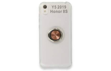 Newface Huawei Y5 2019 Kılıf Gros Yüzüklü Silikon - Gold