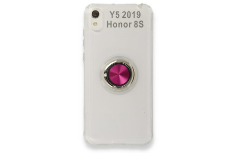 Newface Huawei Y5 2019 Kılıf Gros Yüzüklü Silikon - Pembe
