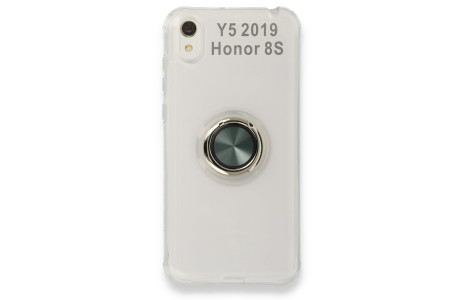Newface Huawei Y5 2019 Kılıf Gros Yüzüklü Silikon - Yeşil