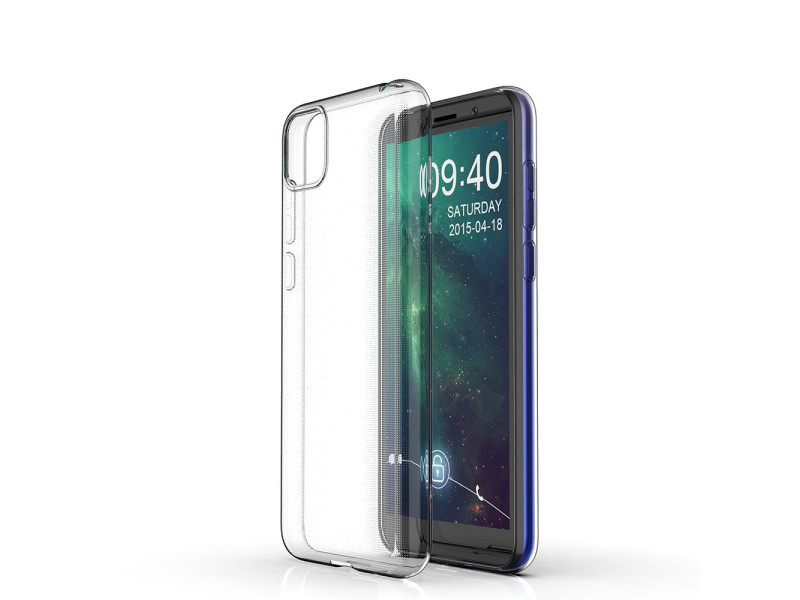 Newface Huawei Y5P Kılıf Lüx Şeffaf Silikon - Şeffaf