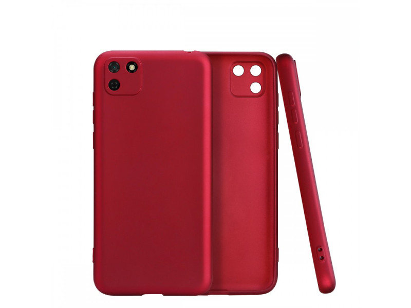 Newface Huawei Y5P Kılıf First Silikon - Bordo
