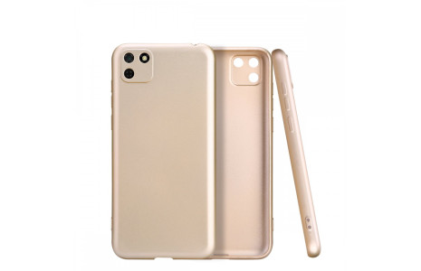 Newface Huawei Y5P Kılıf First Silikon - Gold