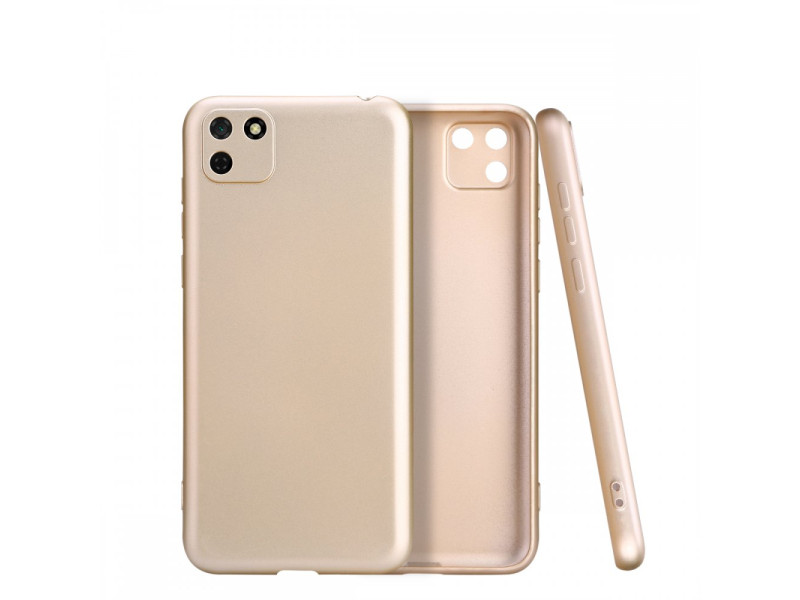 Newface Huawei Y5P Kılıf First Silikon - Gold