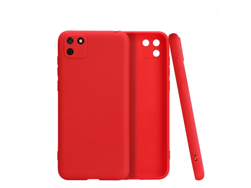 Newface Huawei Y5P Kılıf First Silikon - Kırmızı