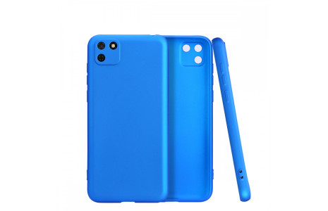 Newface Huawei Y5P Kılıf First Silikon - Mavi