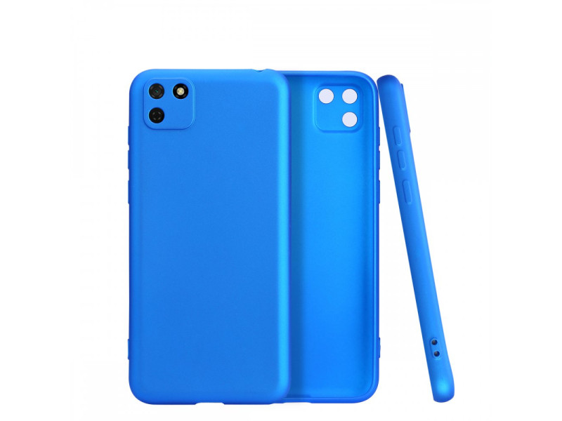 Newface Huawei Y5P Kılıf First Silikon - Mavi