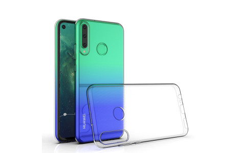 Newface Huawei Y6P Kılıf Lüx Şeffaf Silikon - Şeffaf