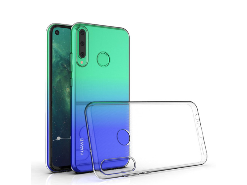 Newface Huawei Y6P Kılıf Lüx Şeffaf Silikon - Şeffaf