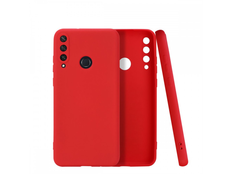 Newface Huawei Y6P Kılıf First Silikon - Kırmızı
