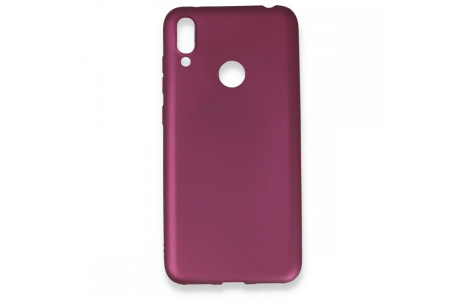 Newface Huawei Y7 2019 Kılıf First Silikon - Mürdüm