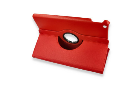 Newface iPad 10.2 (7.nesil) Kılıf 360 Tablet Deri Kılıf - Kırmızı