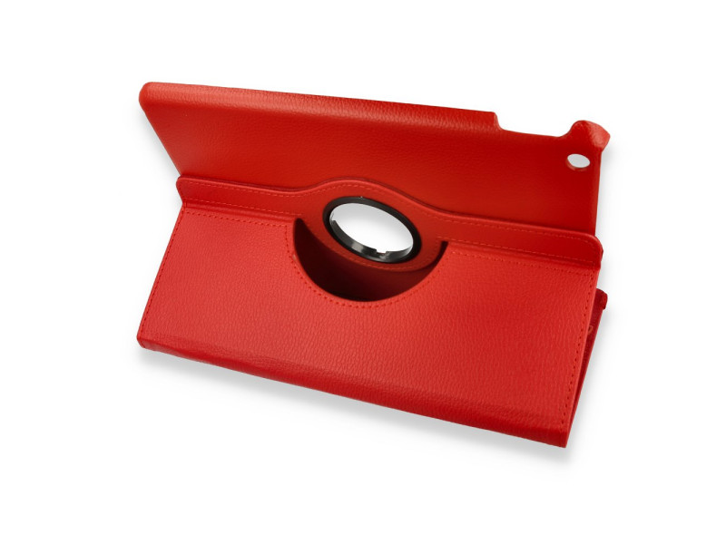 Newface iPad 10.2 (7.nesil) Kılıf 360 Tablet Deri Kılıf - Kırmızı