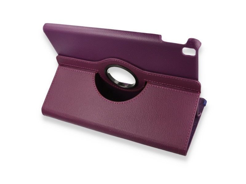 Newface iPad 10.2 (7.nesil) Kılıf 360 Tablet Deri Kılıf - Mürdüm