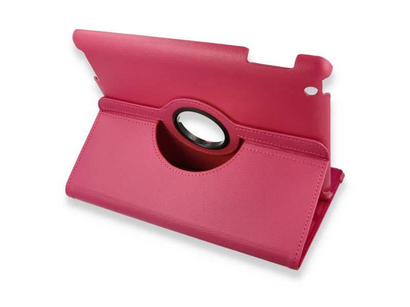 Newface iPad 2 9.7 Kılıf 360 Tablet Deri Kılıf - Pembe
