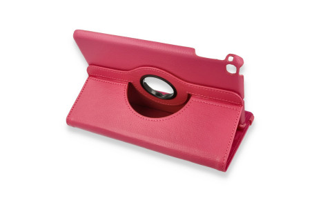 Newface iPad Mini 4 Kılıf 360 Tablet Deri Kılıf - Pembe