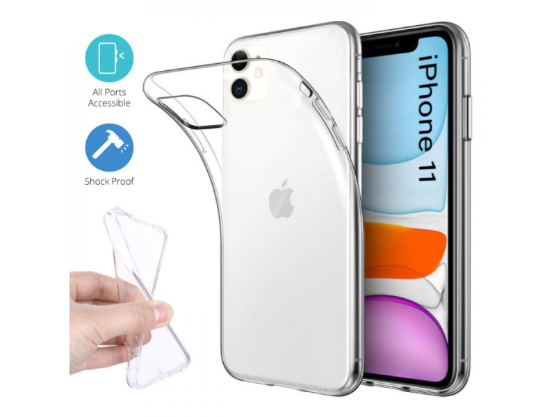 Newface iPhone 11 Kılıf Lüx Şeffaf Silikon