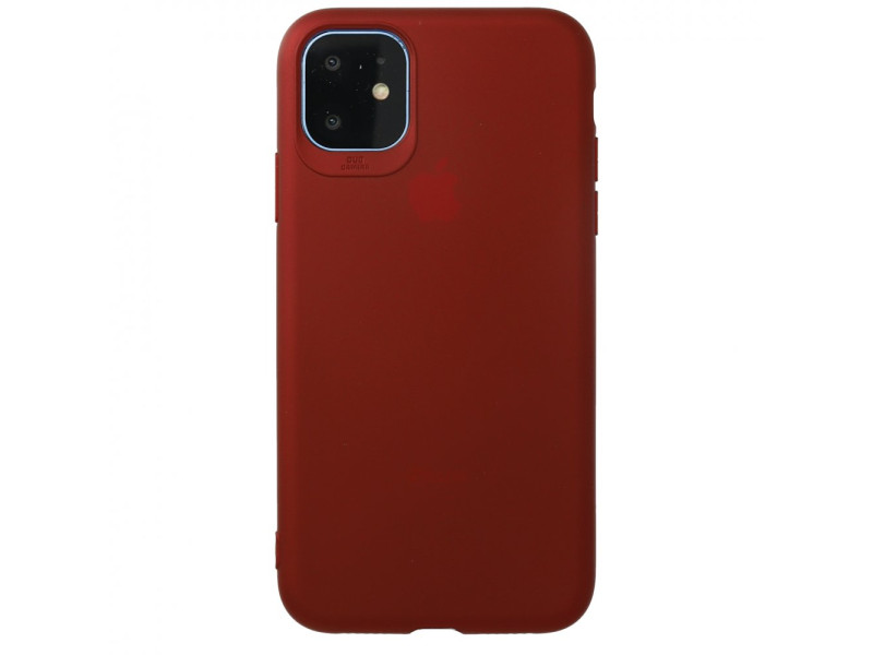 Newface iPhone 11 Kılıf First Silikon - Bordo