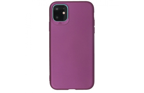 Newface iPhone 11 Kılıf First Silikon - Mürdüm