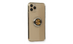 Newface iPhone 11 Pro Kılıf Gros Yüzüklü Silikon - Gold