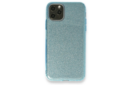 Newface iPhone 11 Pro Kılıf Simli Katmanlı Silikon - Turkuaz