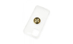 Newface iPhone 12 Kılıf Gros Yüzüklü Silikon - Gold