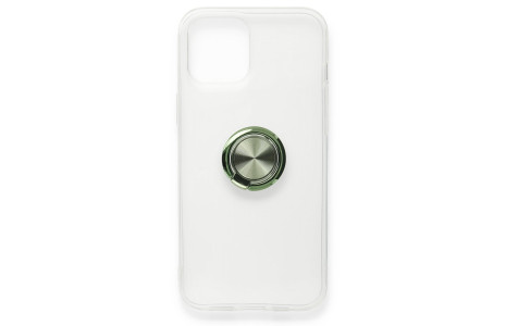 Newface iPhone 12 Mini Kılıf Gros Yüzüklü Silikon - Yeşil