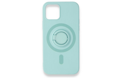 Newface iPhone 12 Mini Kılıf Viktor Yüzüklü Silikon - Turkuaz