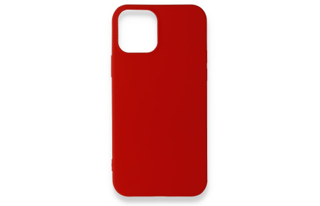 Newface iPhone 12 Mini Kılıf First Silikon - Koyu Kırmızı
