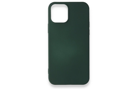 Newface iPhone 12 Mini Kılıf First Silikon - Koyu Yeşil