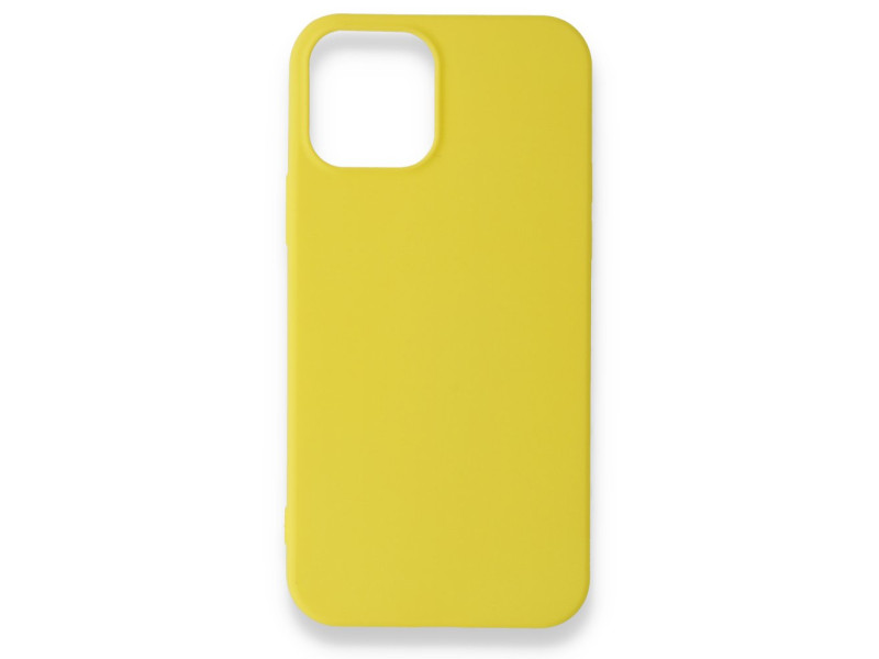 Newface iPhone 12 Mini Kılıf First Silikon - Sarı