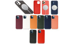 Newface iPhone 12 Pro Kılıf Magneticsafe Lansman Silikon Kapak - Koyu Turuncu