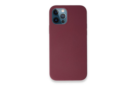 Newface iPhone 12 Pro Kılıf Magneticsafe Lansman Silikon Kapak - Mürdüm